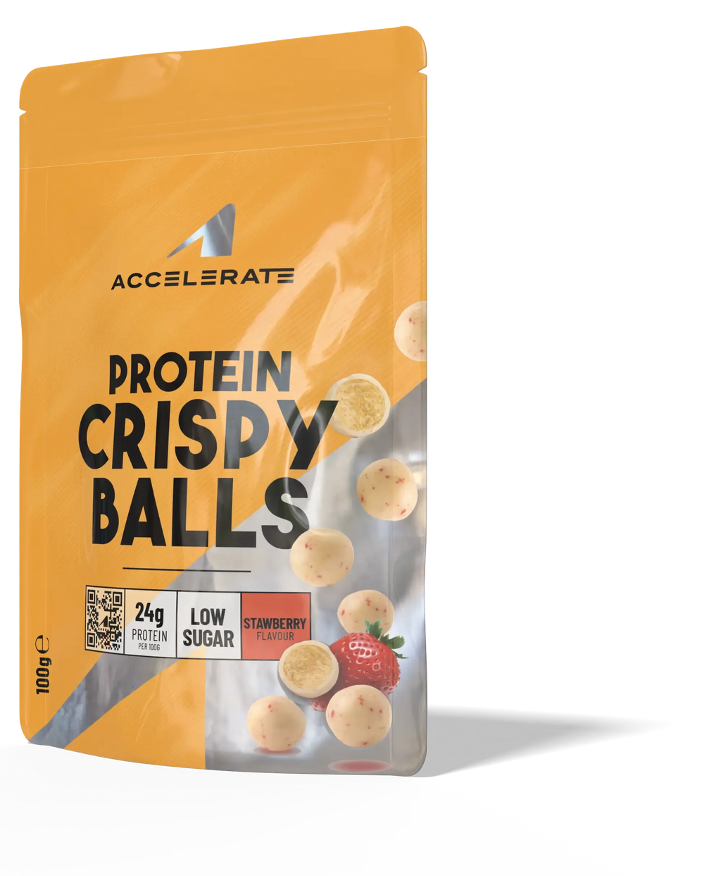 Bolitas crujientes de proteína de fresa