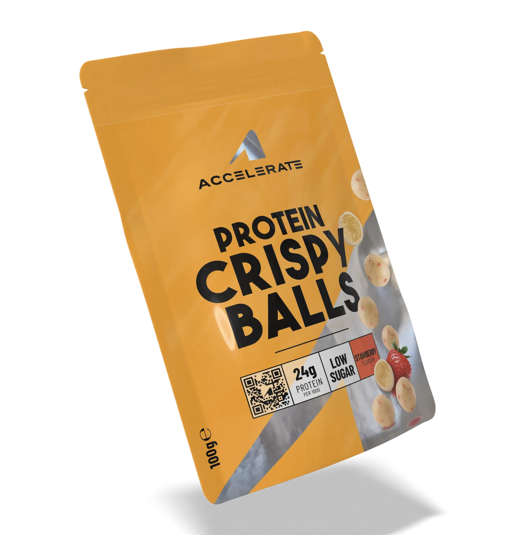 Bolitas crujientes de proteína de fresa